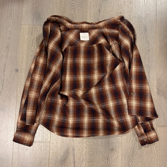 SITKA ECOLOGYST plaid collared shirt women's size - Picture 5 of 6